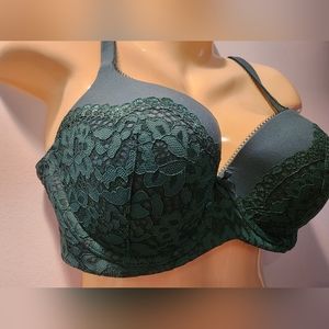 Victorias Secret Emerald Green Lace Full Coverage Body By Victoria 36DD